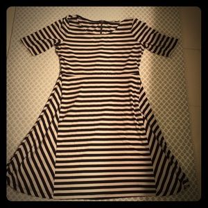 The Limited - Navy Stripe Knit Dress
